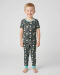 Bruh We're Back Raccoon Bamboo Two Piece Short Sleeve Pajama Set
