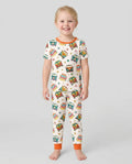 Stay Wild Flower Child Bamboo Two Piece Short Sleeve Pajama Set