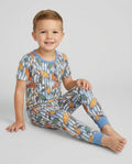 Turtle Bay Family Matching Bamboo Two Piece Short Sleeve Pajama Set
