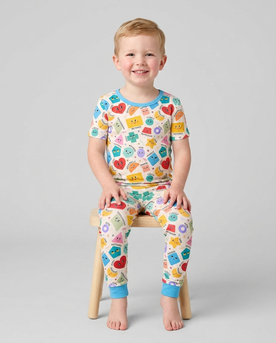 Zweiteiliges, kurzärmliges Pyjama-Set mit Marienkäfern