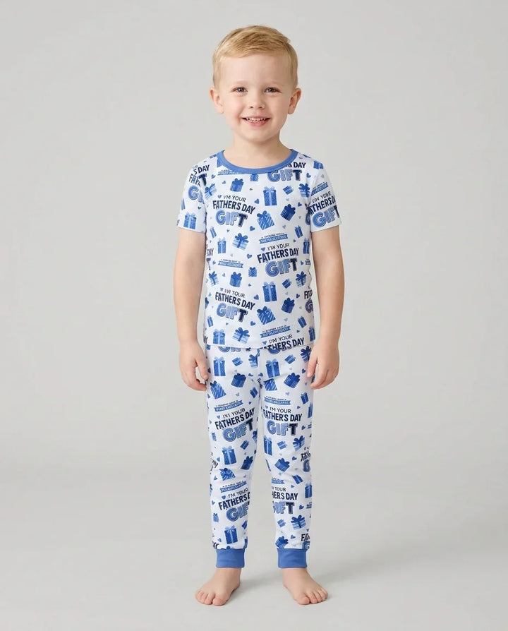 I'm Your Father's Day Gift Bamboo Two Piece Short Sleeve Pajama Set