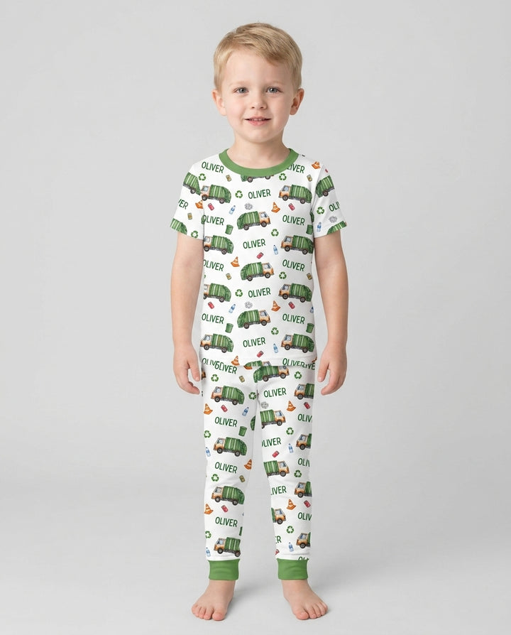 Zweiteiliges, kurzärmliges Pyjama-Set mit Marienkäfern