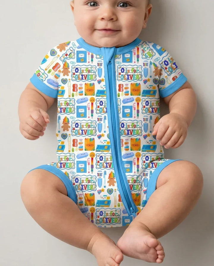 Custom Name Classroom Cuties Bamboo Shorty Zippy