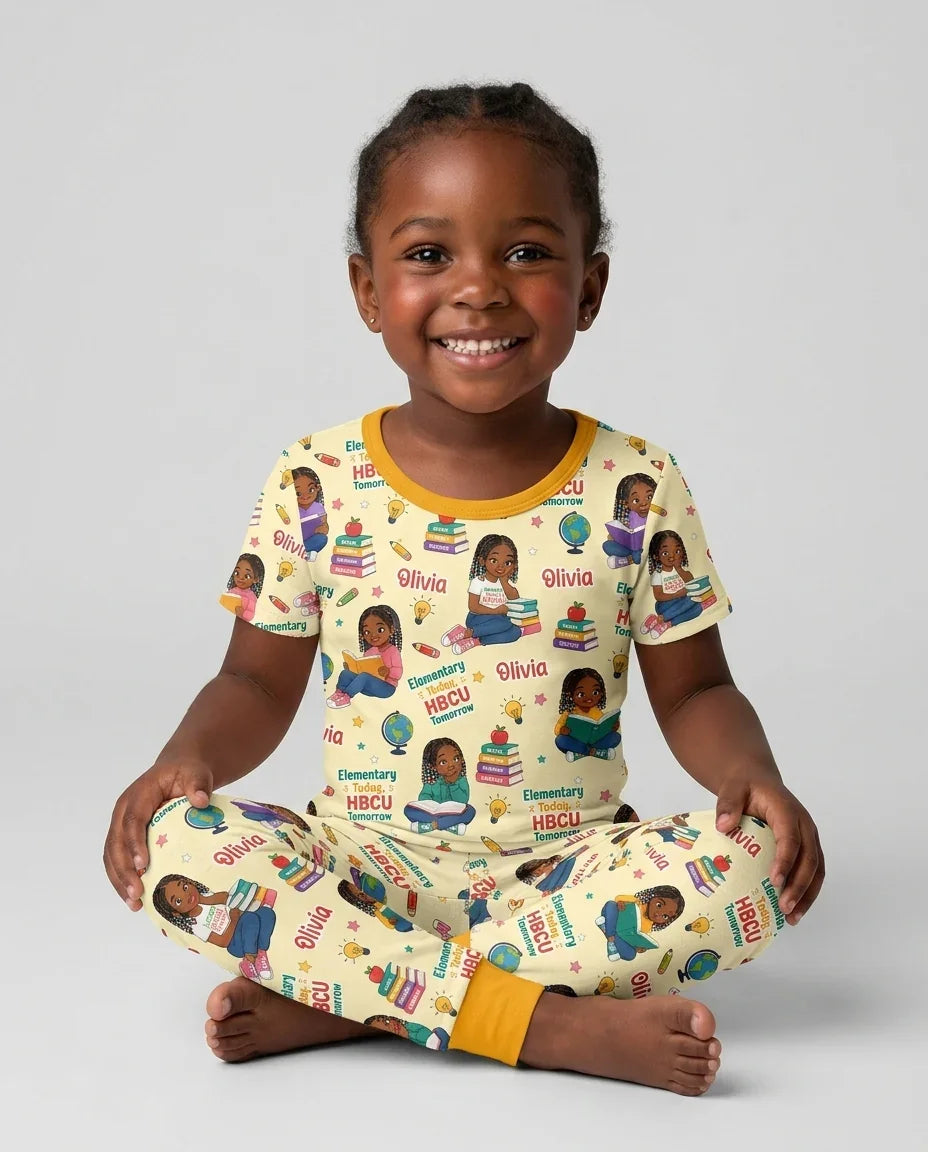 Zweiteiliges, kurzärmliges Pyjama-Set mit Marienkäfern