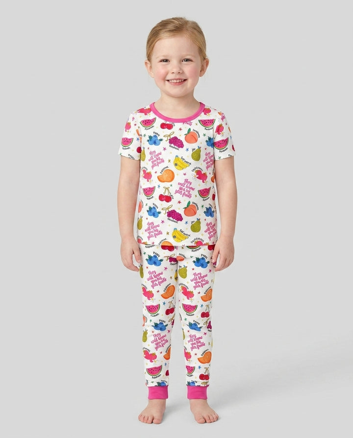 Zweiteiliges, kurzärmliges Pyjama-Set mit Marienkäfern