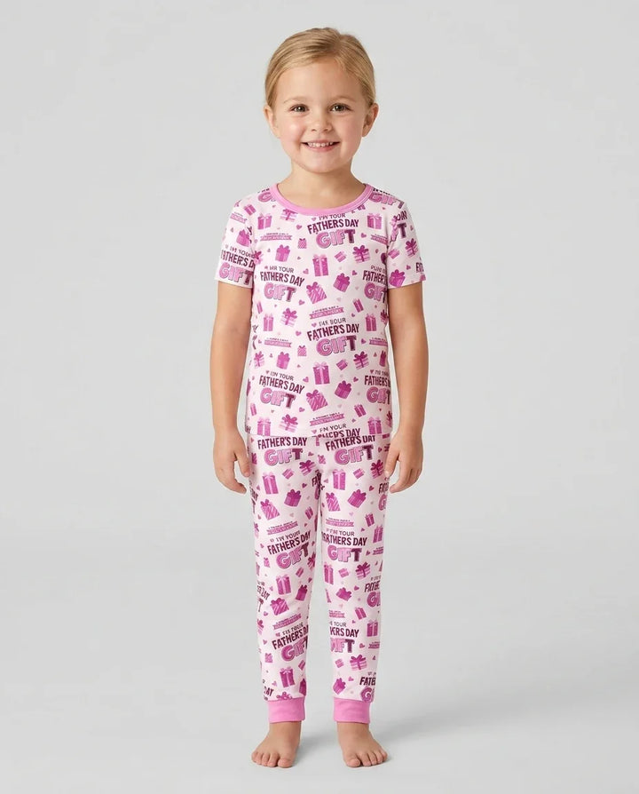 I'm Your Father's Day Gift Bamboo Two Piece Short Sleeve Pajama Set