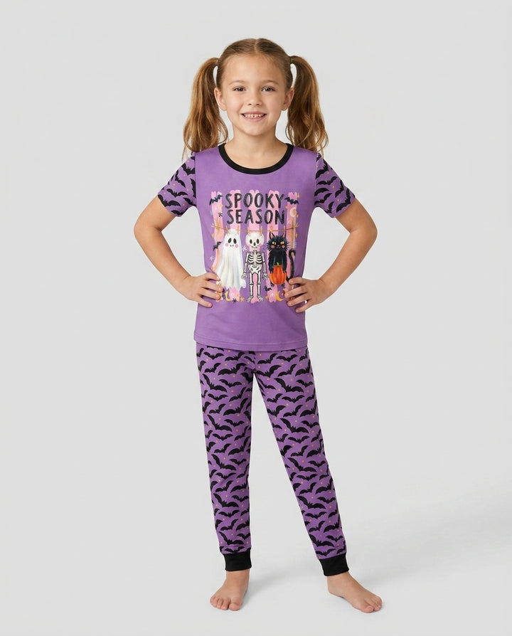 Zweiteiliges, kurzärmliges Pyjama-Set mit Marienkäfern