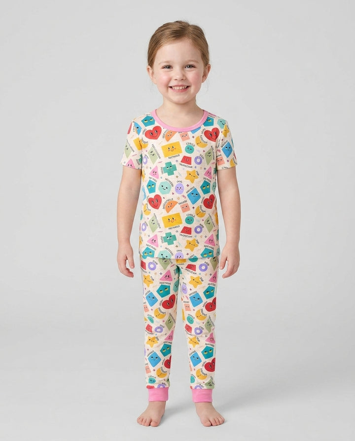 Zweiteiliges, kurzärmliges Pyjama-Set mit Marienkäfern