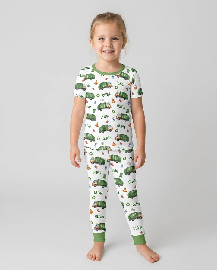 Zweiteiliges, kurzärmliges Pyjama-Set mit Marienkäfern
