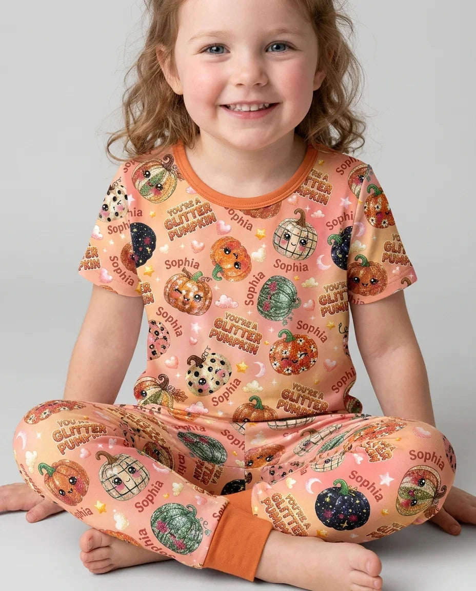 Zweiteiliges, kurzärmliges Pyjama-Set mit Marienkäfern