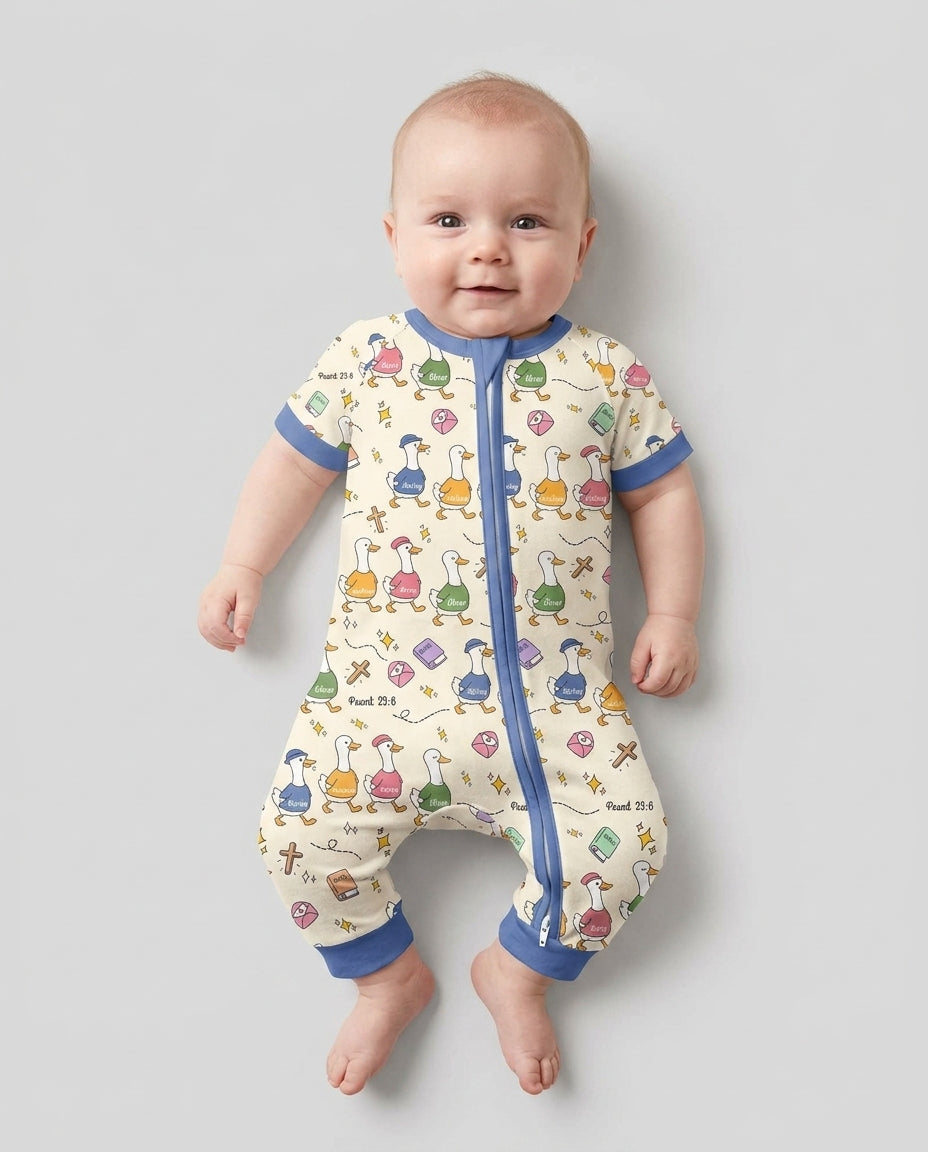 Psalm 23:6 Matching Family Bamboo Shorty Zippy