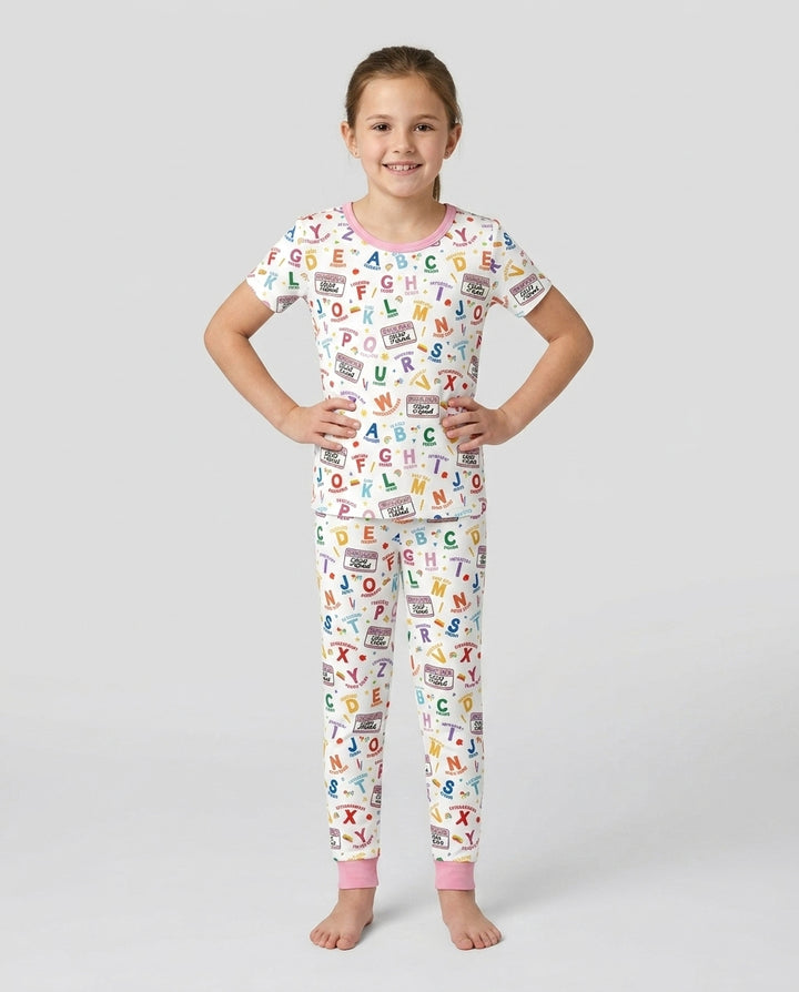 Zweiteiliges, kurzärmliges Pyjama-Set mit Marienkäfern