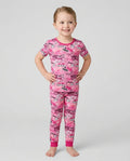Pink Faith & Grace Bamboo Two Piece Short Sleeve Pajama Set