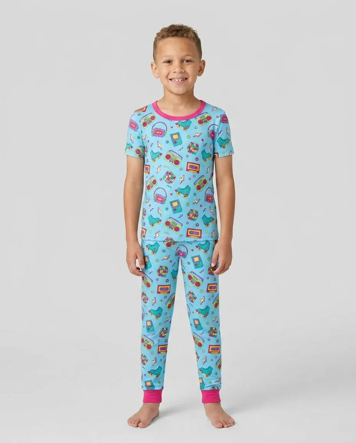 Zweiteiliges, kurzärmliges Pyjama-Set mit Marienkäfern