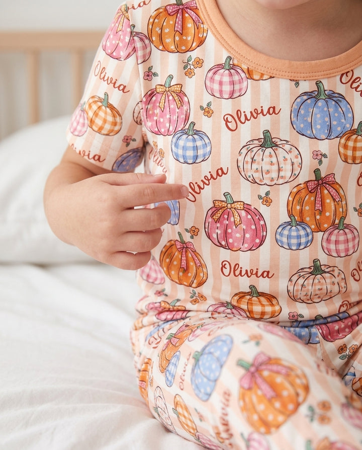 Zweiteiliges, kurzärmliges Pyjama-Set mit Marienkäfern