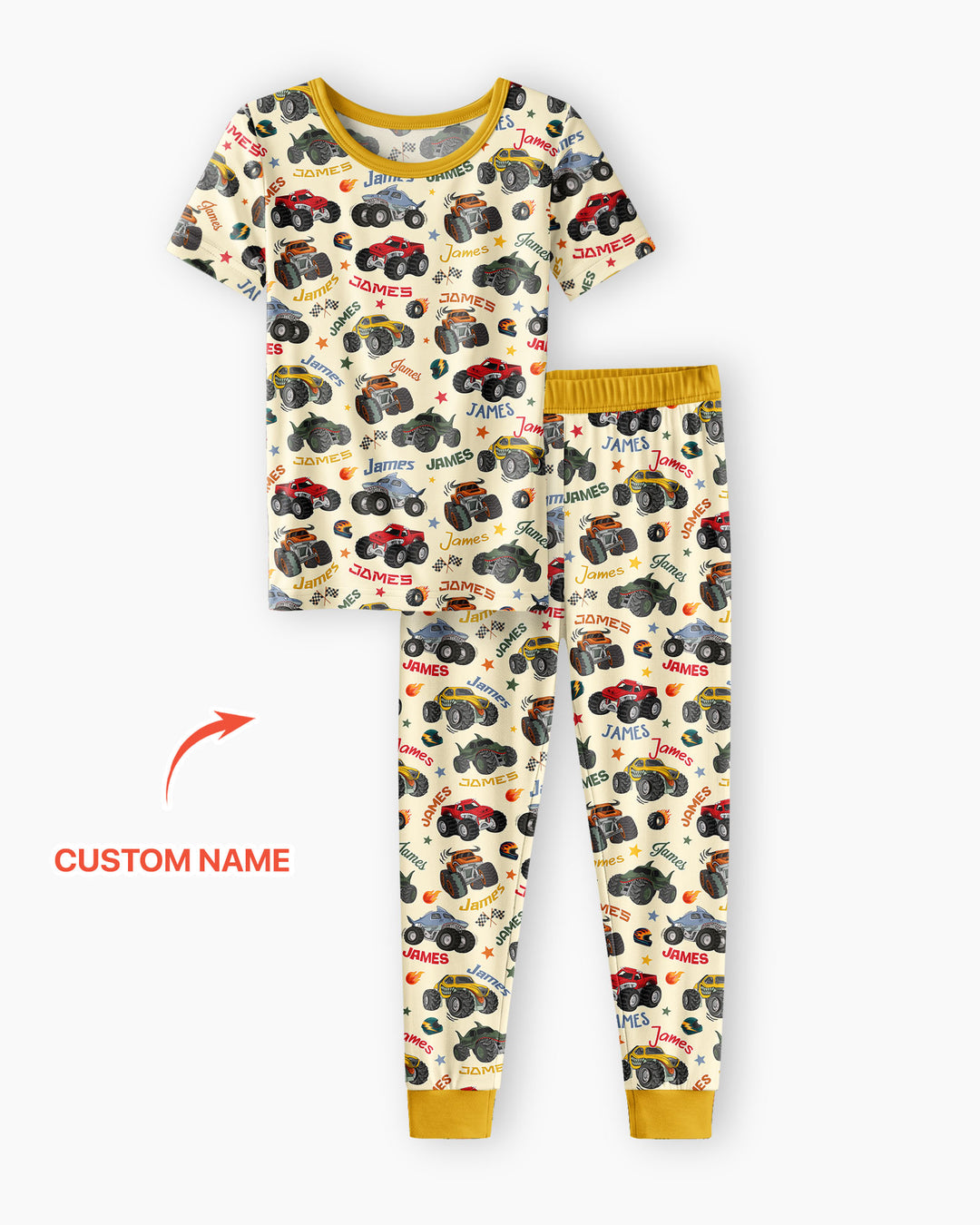 Zweiteiliges, kurzärmliges Pyjama-Set mit Marienkäfern
