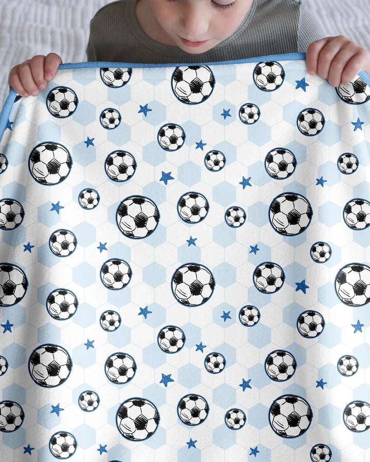 Goal Squad Family Matching Bamboo Blanket