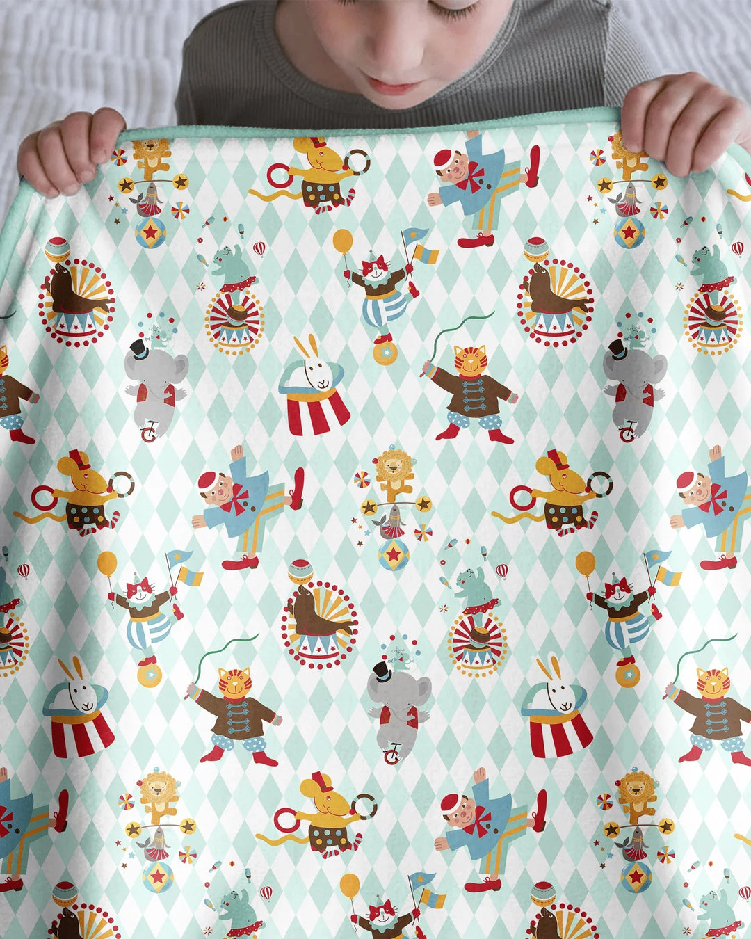 Circus Animal Bamboo Blanket