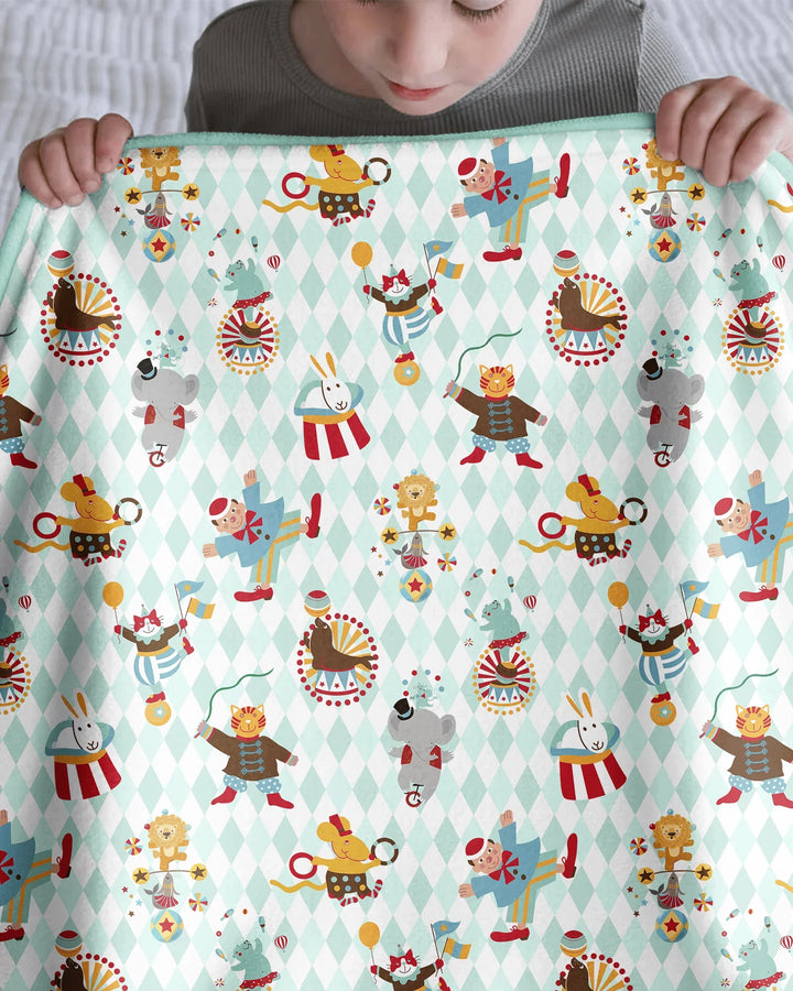 Circus Animal Bamboo Blanket