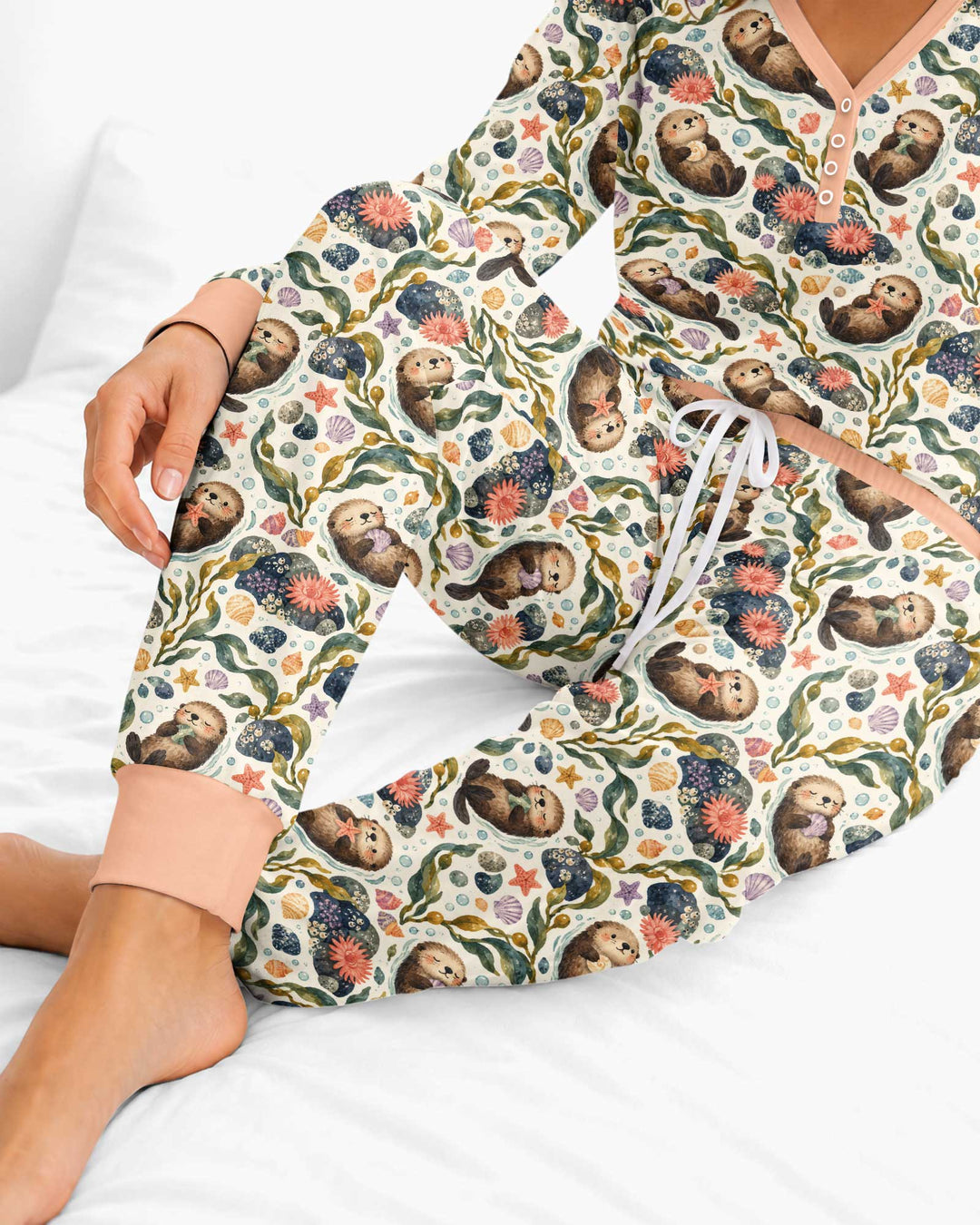 Otterly Dreamy Bamboo Women Pajama Set