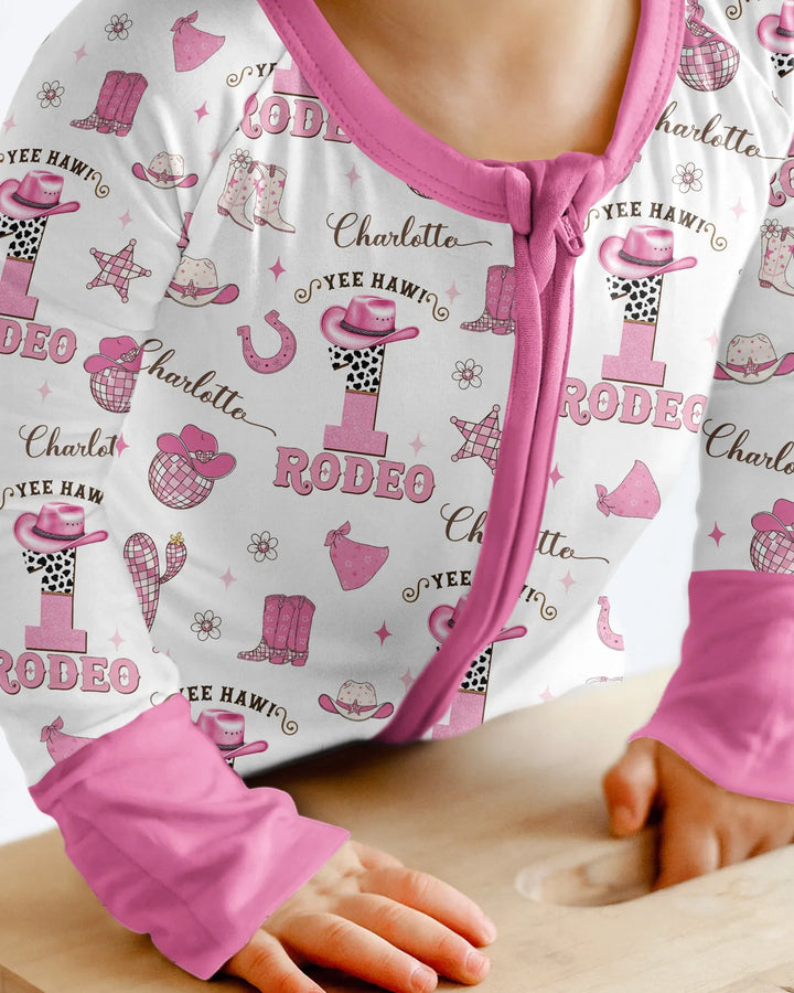 Personalized Birthday Rodeo Bamboo Convertible Zippy