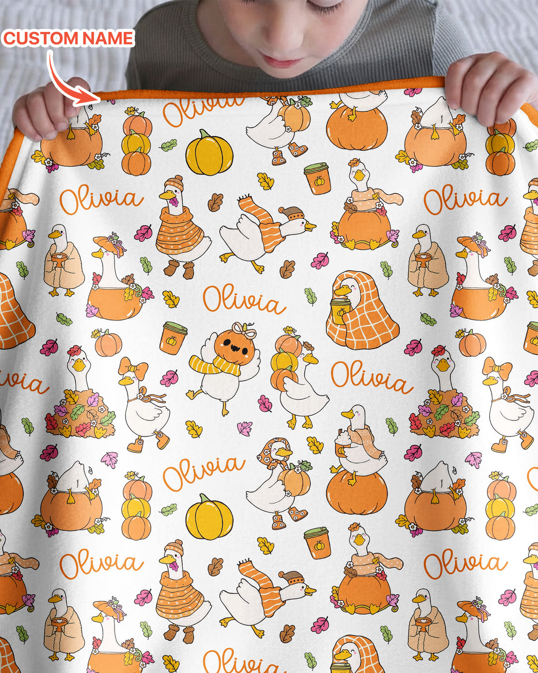 Fall Silly Goose Bamboo Blanket