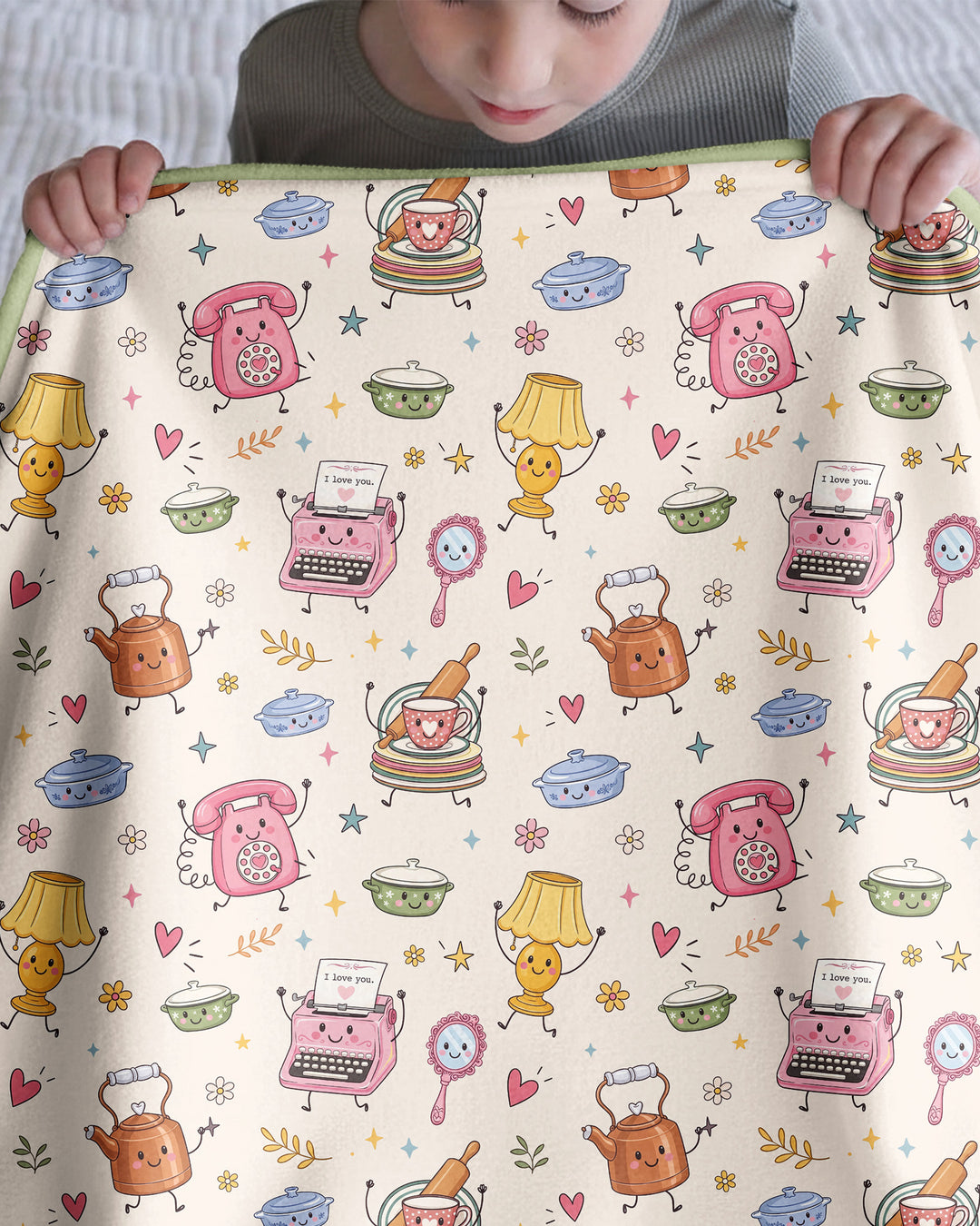 Retro Chasing Toy Bamboo Blanket