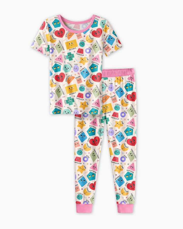 Zweiteiliges, kurzärmliges Pyjama-Set mit Marienkäfern