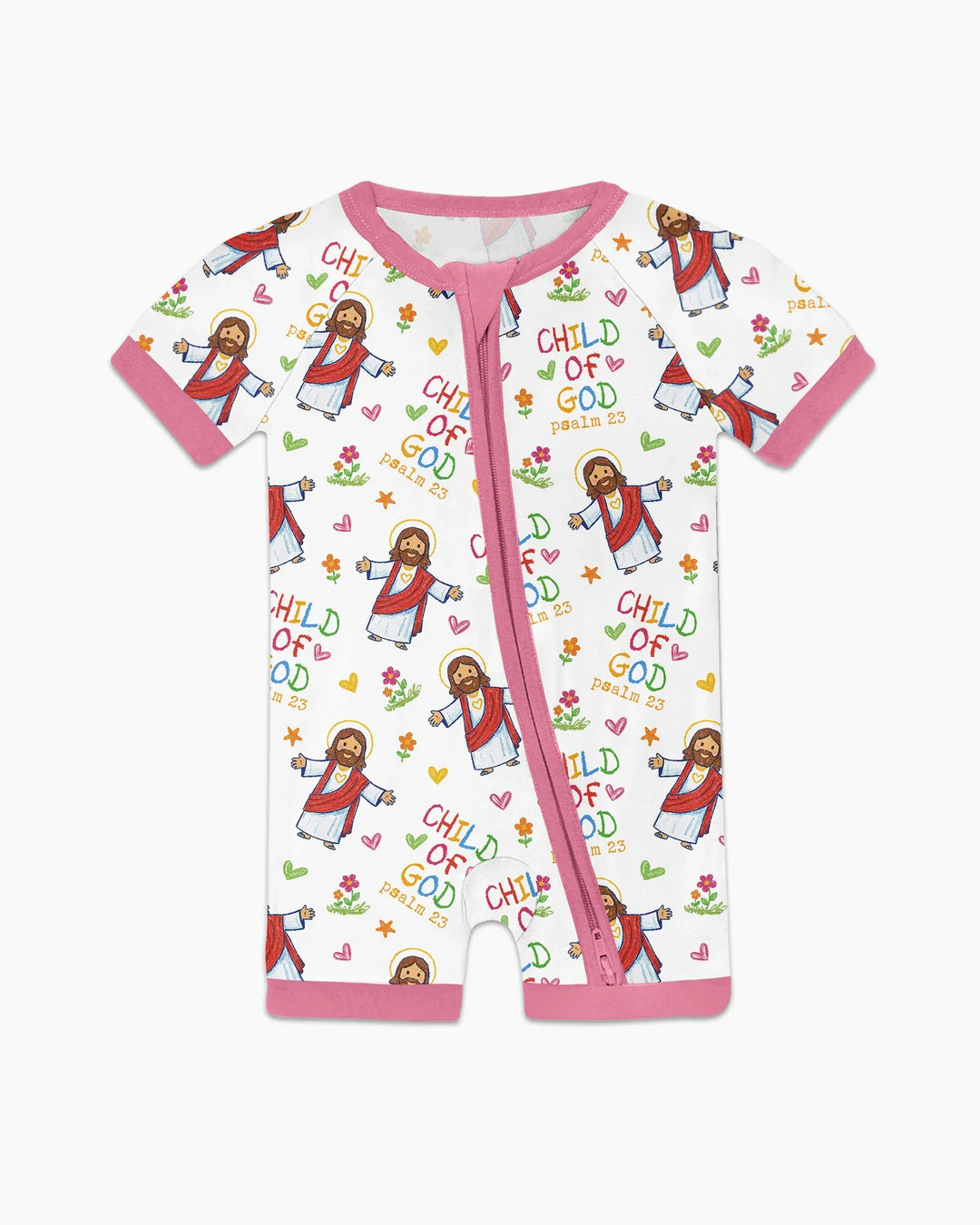 Jesus Loves Me Bamboo Shorty Zippy