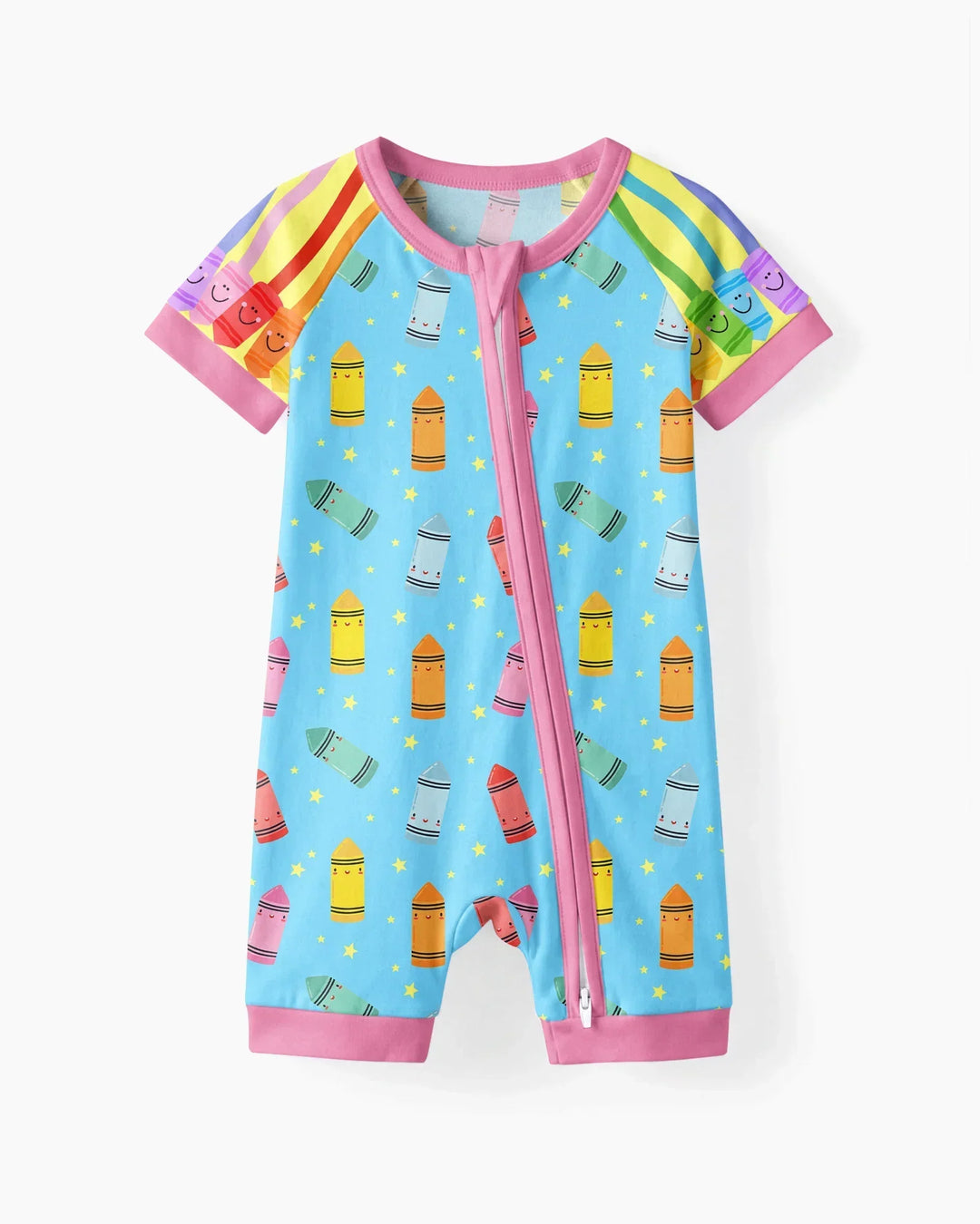 Happy Crayon Friends Bamboo Shorty Zippy