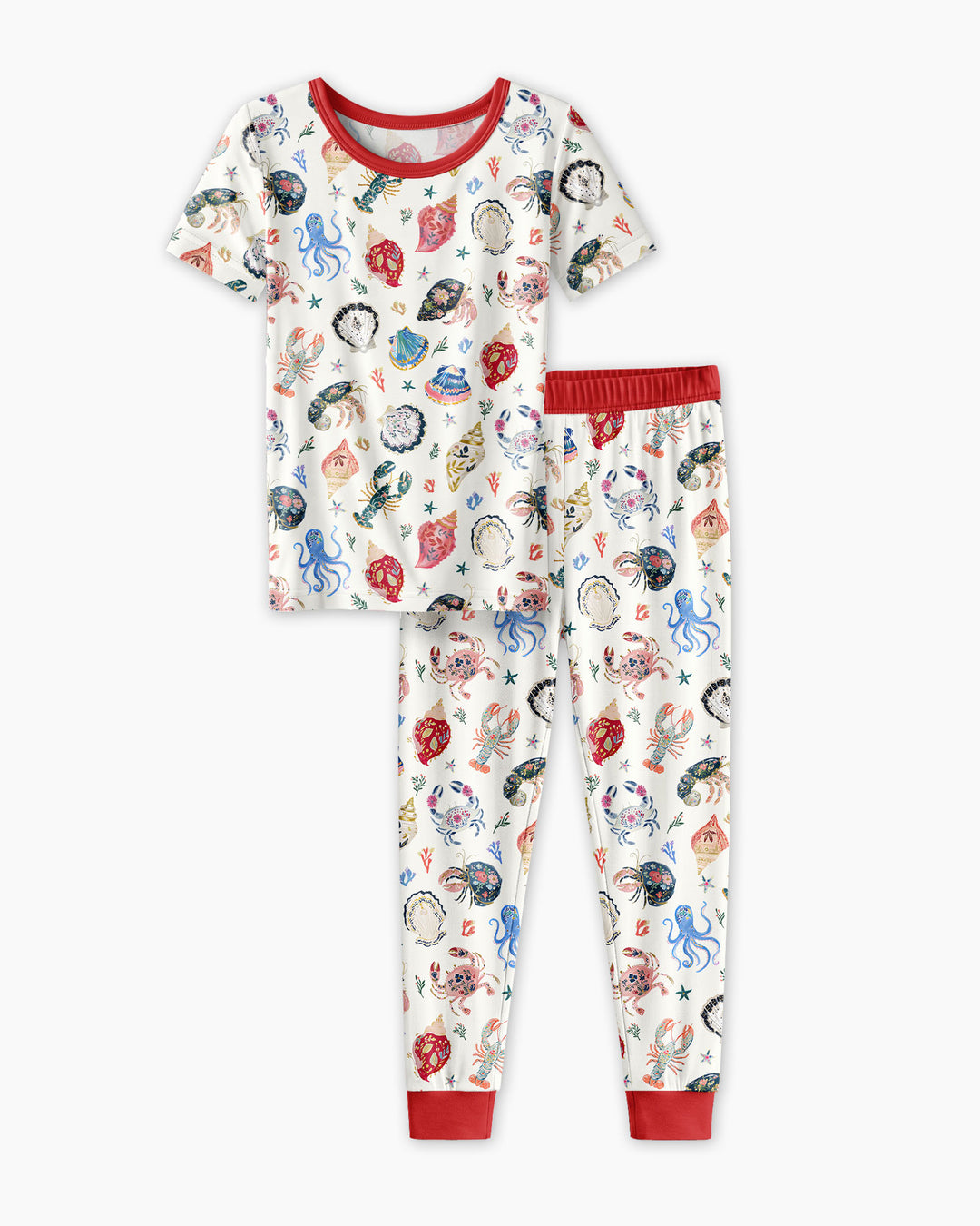 Preppy Coastal Bamboo Two Piece Short Sleeve Pajama Set