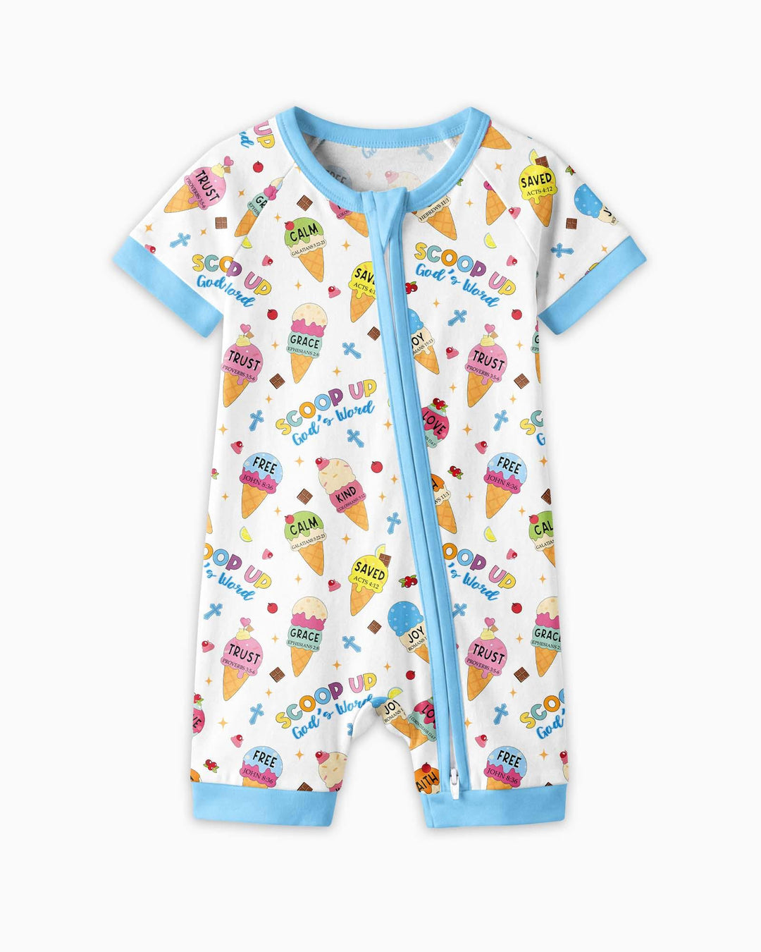 Pijama corto con cremallera de bambú a juego para toda la familia Mini Mystic