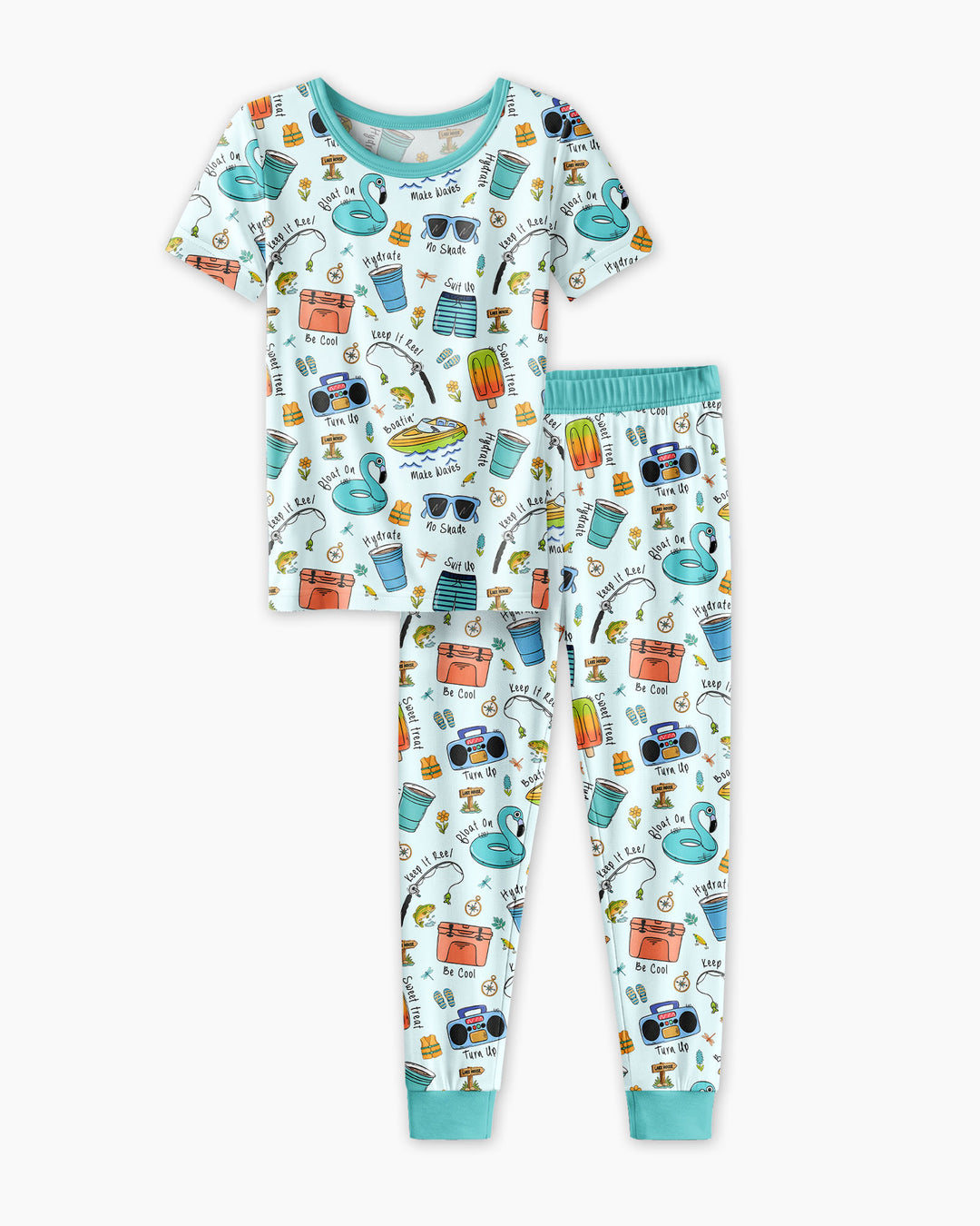 Lake Days Bamboo Two Piece Short Sleeve Pajama Set