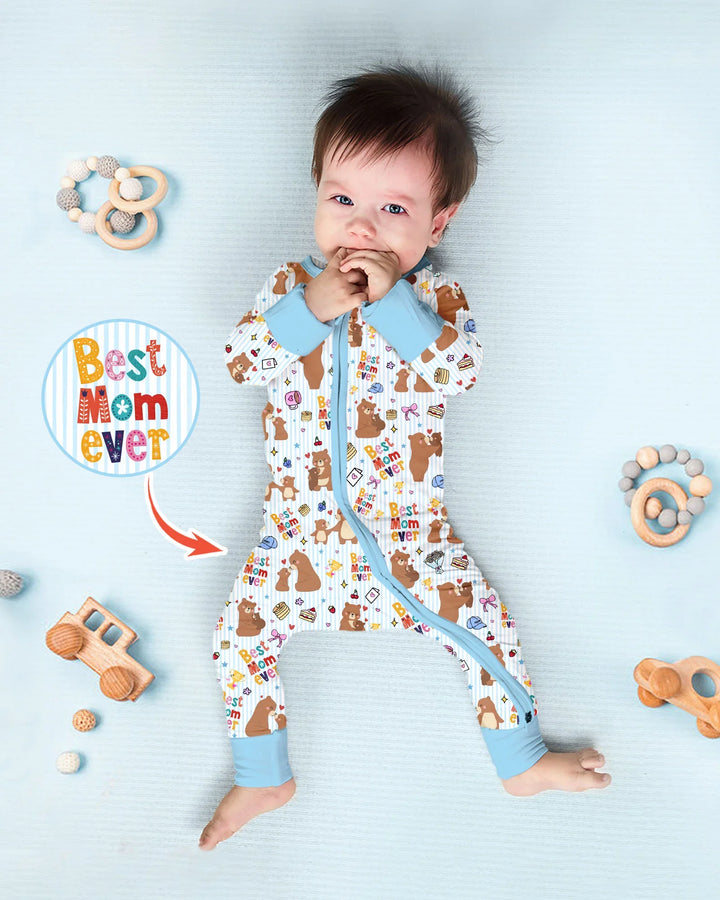 Best Mama Bear Ever Family Matching Bamboo Convertible Zippy