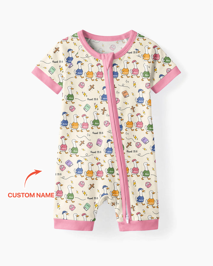 Psalm 23:6 Matching Family Bamboo Shorty Zippy