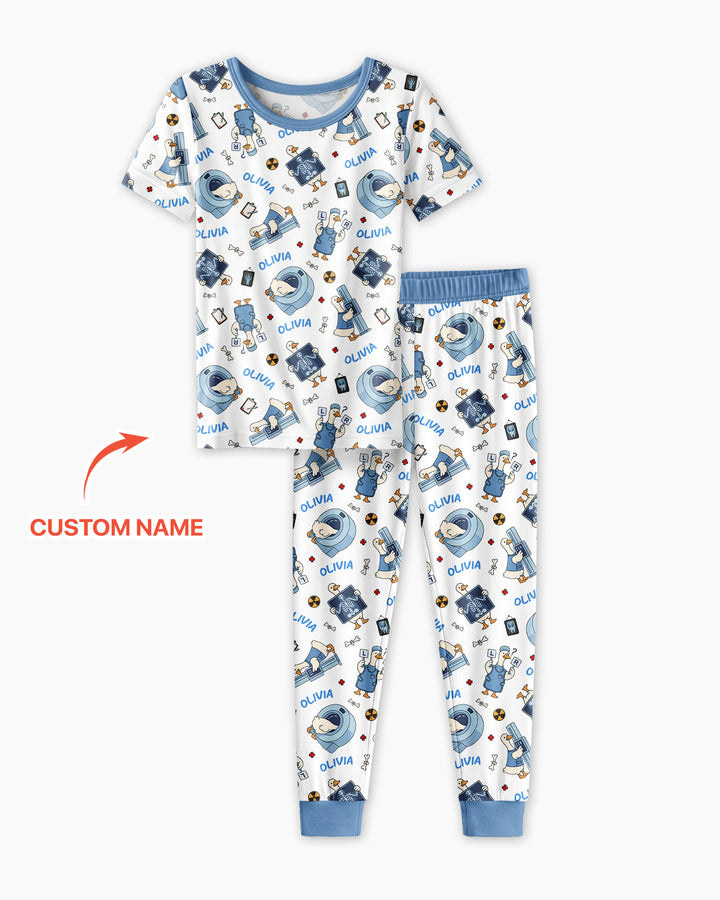 Zweiteiliges, kurzärmliges Pyjama-Set mit Marienkäfern