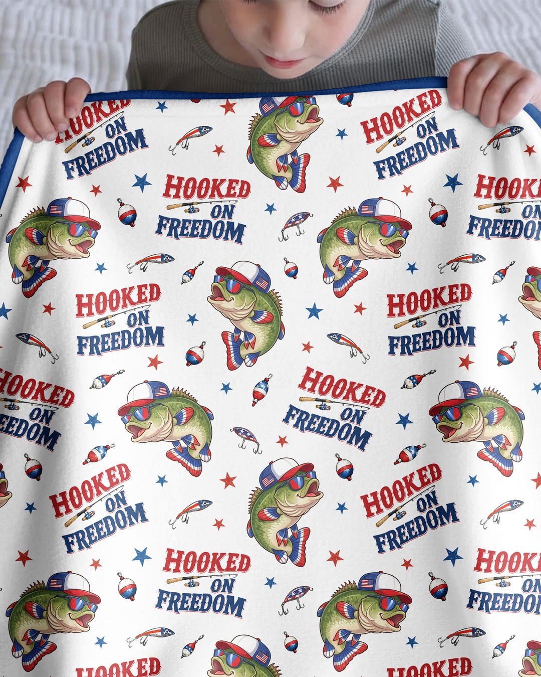 Hooked On Freedom Bamboo Blanket