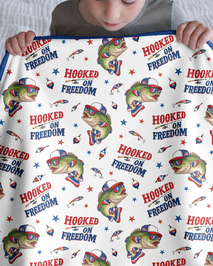 Hooked On Freedom Bamboo Blanket