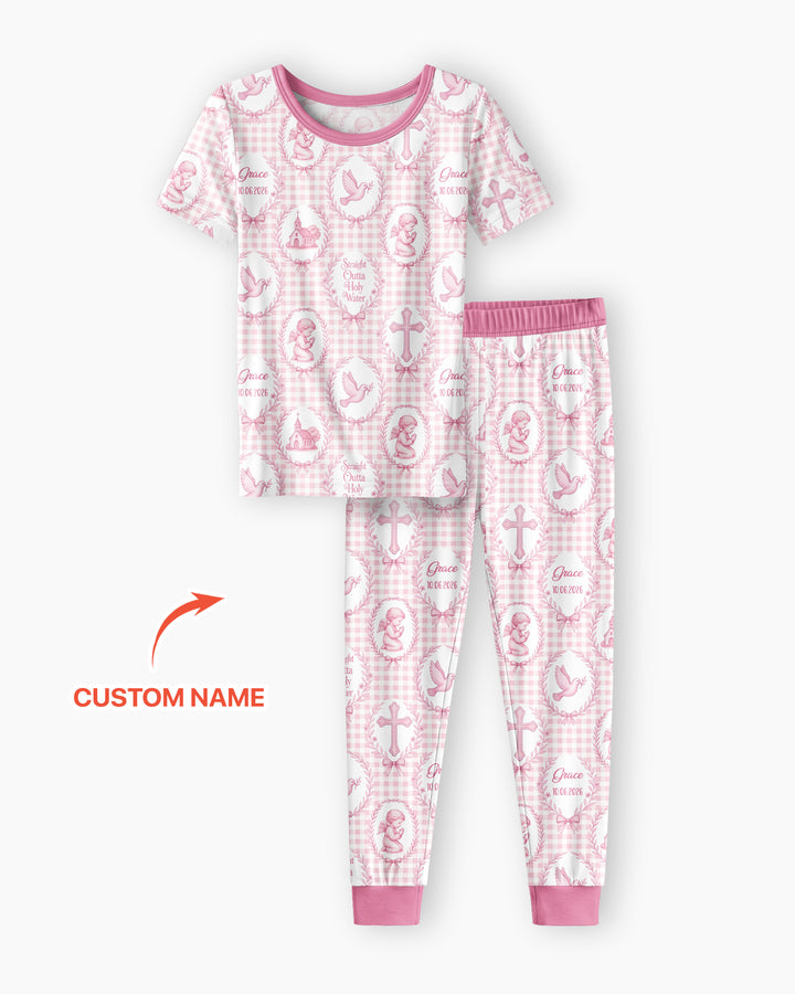 Zweiteiliges, kurzärmliges Pyjama-Set mit Marienkäfern