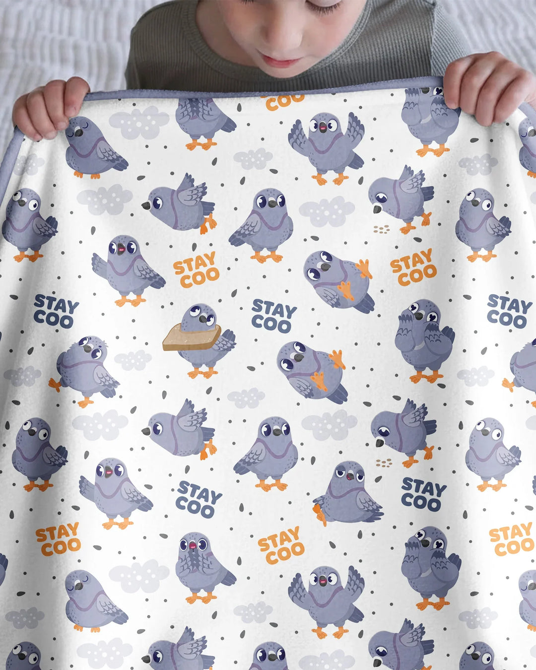 Pigeon Stay Coo Bamboo Blanket