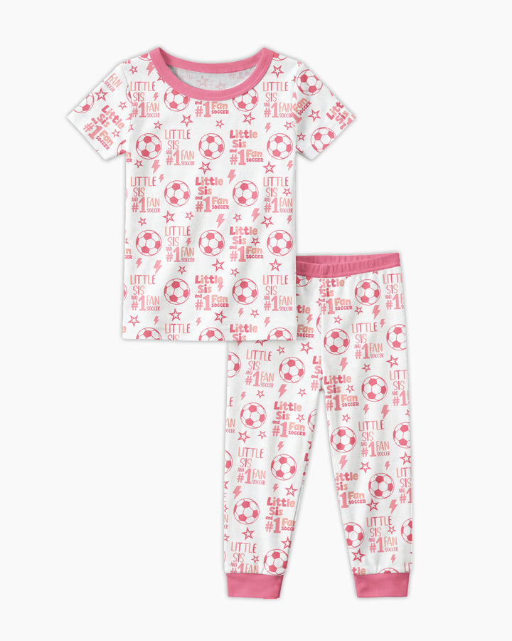 Zweiteiliges, kurzärmliges Pyjama-Set mit Marienkäfern