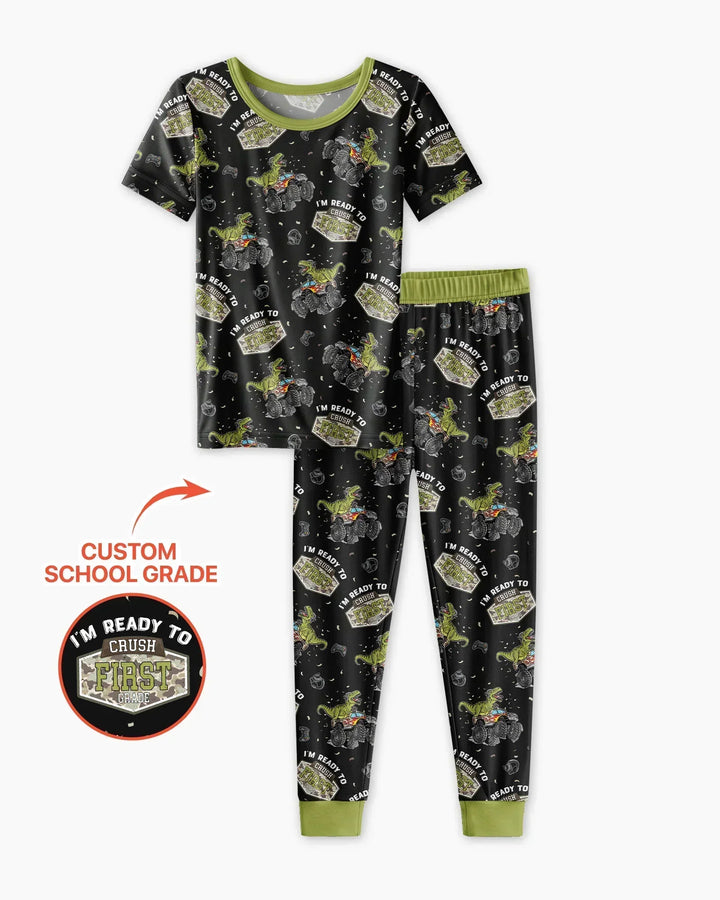 Zweiteiliges, kurzärmliges Pyjama-Set mit Marienkäfern