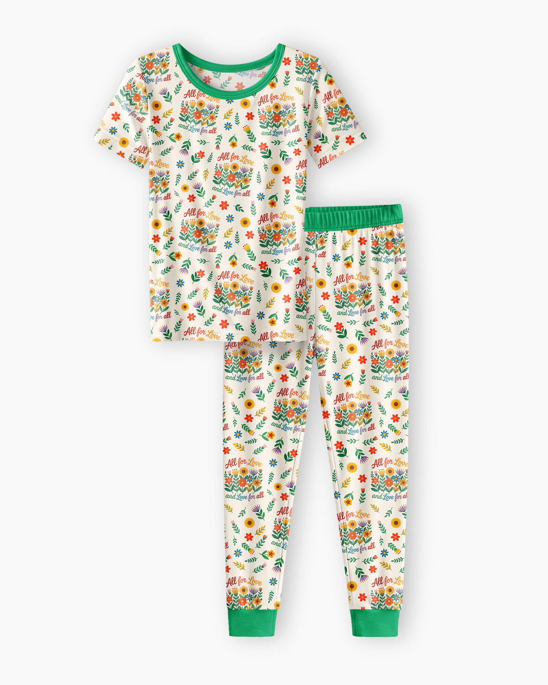 Zweiteiliges, kurzärmliges Pyjama-Set mit Marienkäfern