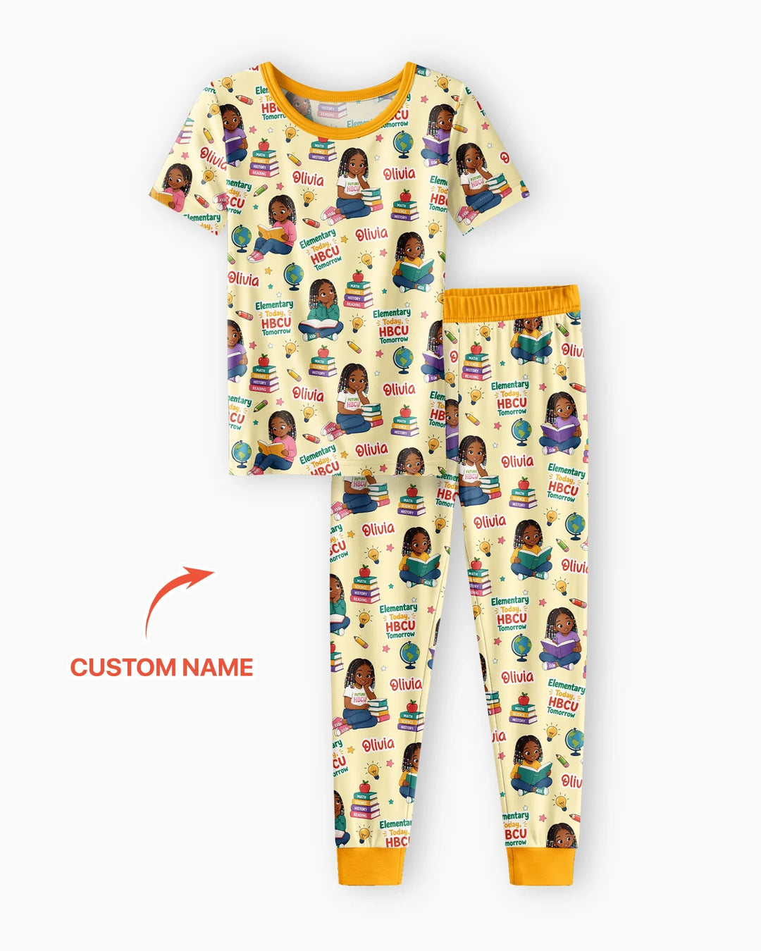 Zweiteiliges, kurzärmliges Pyjama-Set mit Marienkäfern