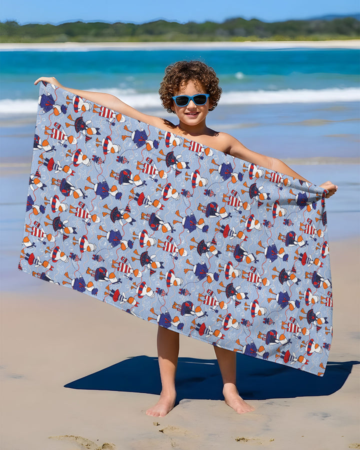 Freedom Floaties Family Matching Bamboo Beach Towel