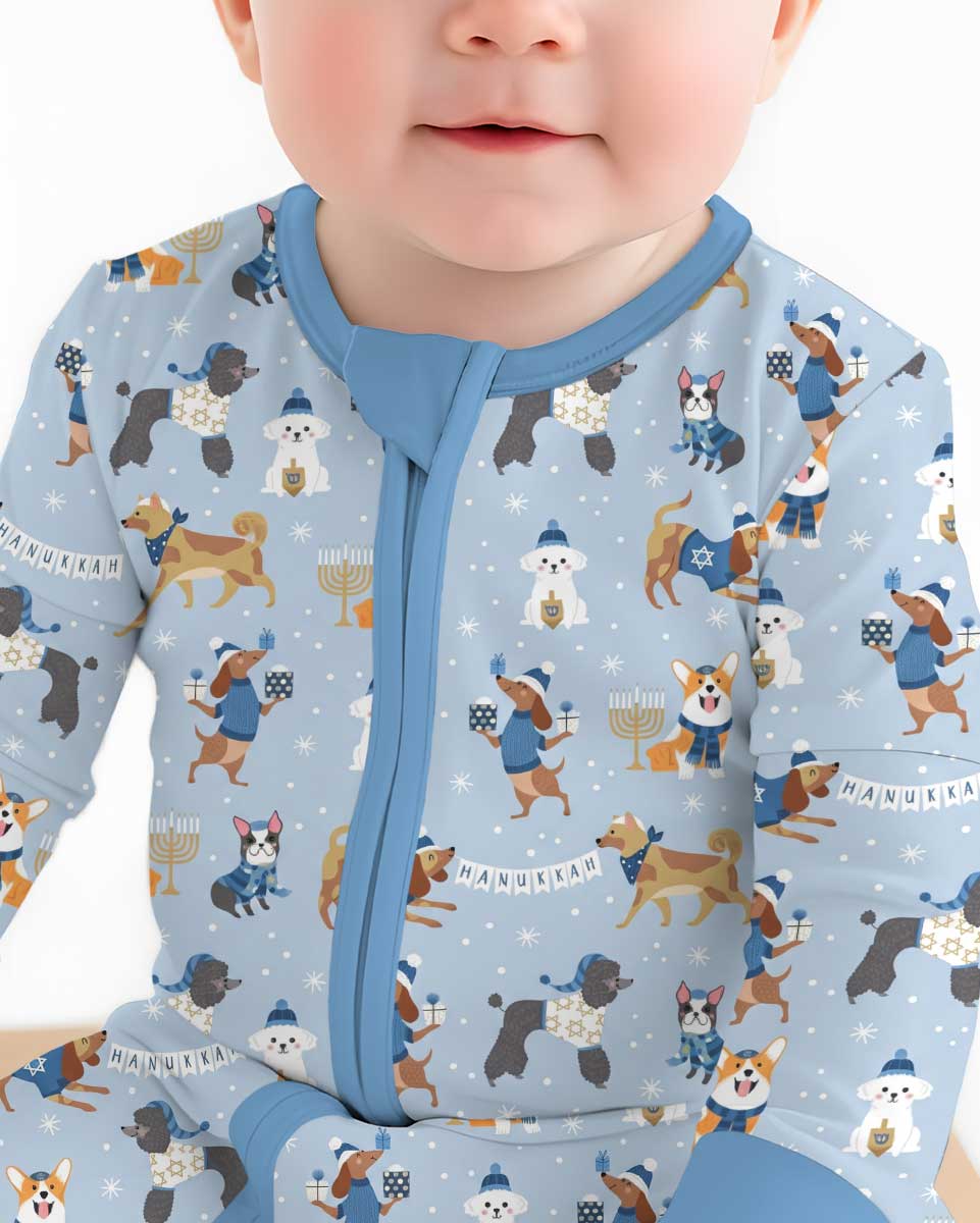 Hanukkah Dogs Bamboo Convertible Zippy