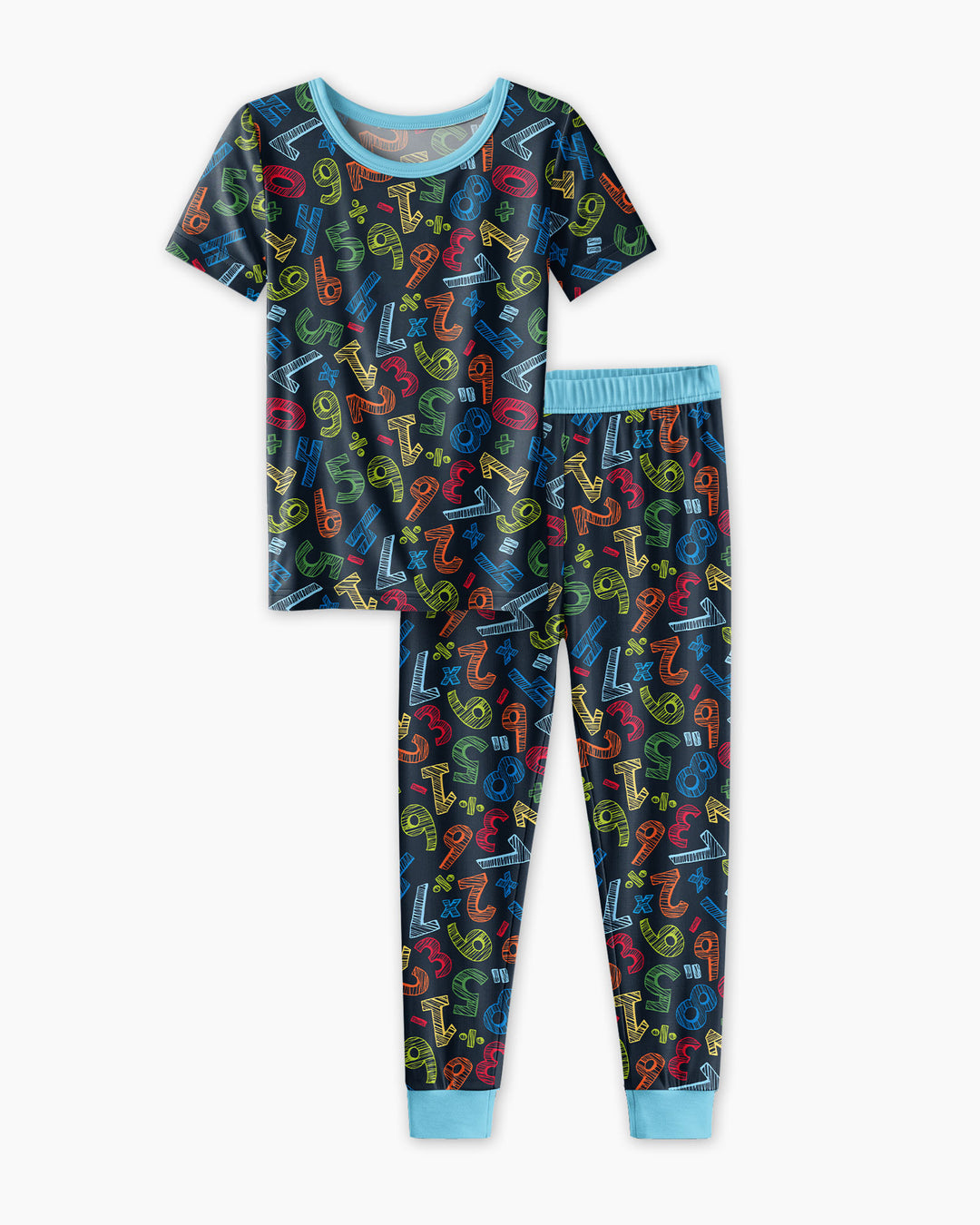 Math Doodles Bamboo Two Piece Short Sleeve Pajama Set