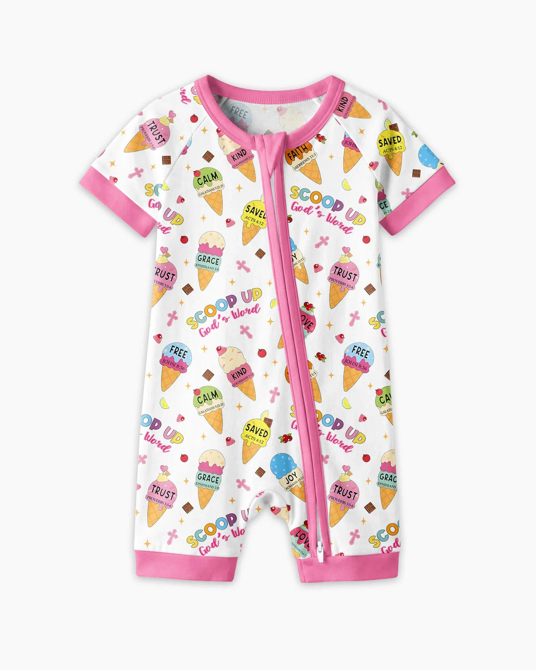 Pijama corto con cremallera de bambú a juego para toda la familia Mini Mystic