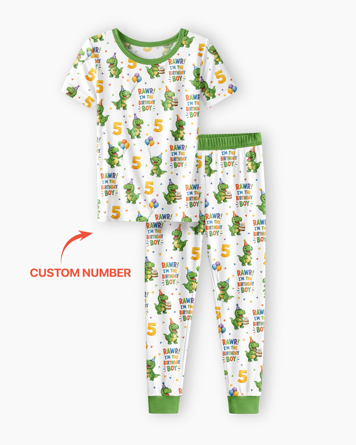 Zweiteiliges, kurzärmliges Pyjama-Set mit Marienkäfern