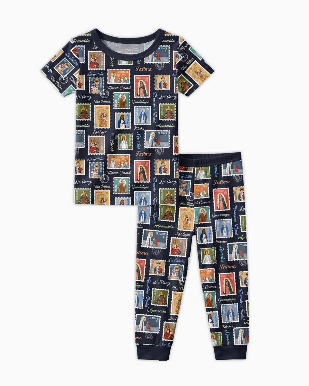 Our Lady, Around the World Bamboo Two Piece Short Sleeve Pajama Set